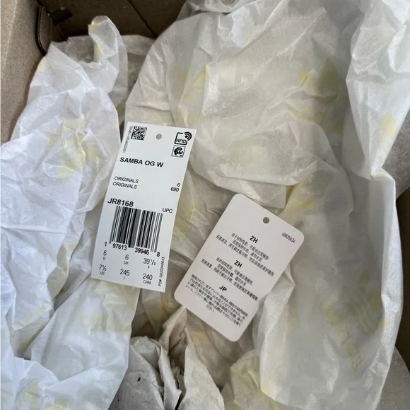 Adidas Samba Sneakers in Blue/Sand NWT - Picture 7 of 7